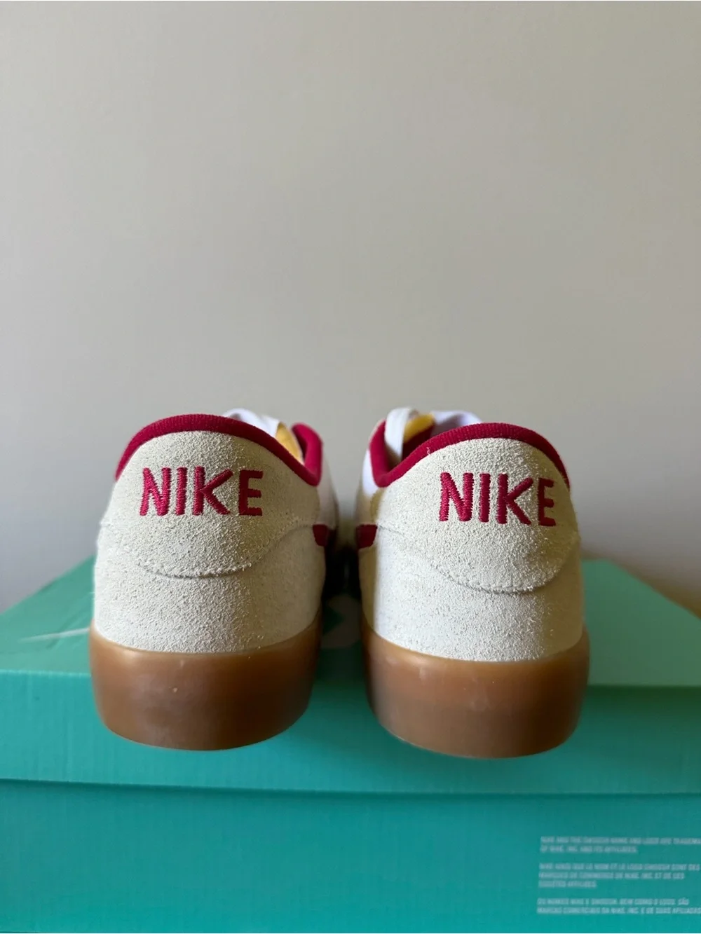 Nike SB Heritage Vulc White Cardinal Red CD5010-100 Men’s Size 9.5